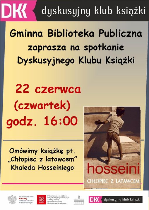 plakat informujący o spotkaniu DKK